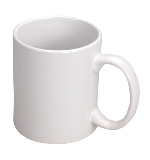 12 TAZZE BIANCHE IN CERAMICA CON MANICO
