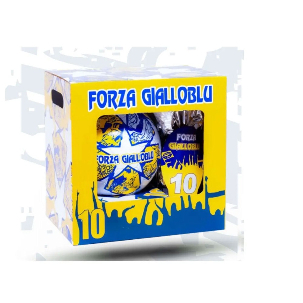 Uovo di Pasqua 150 g Parma gialloblu Con Pallone n.5 + sacca e borraccia