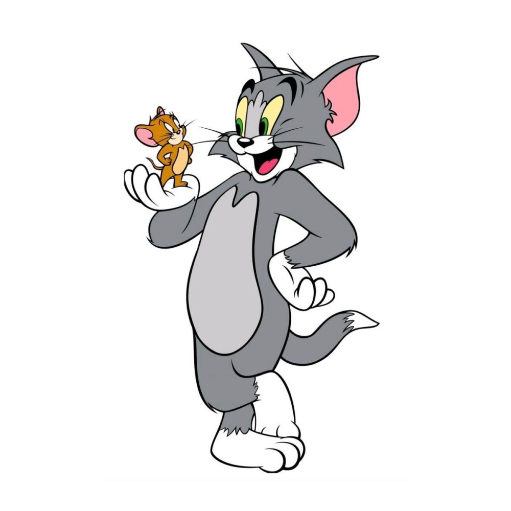 Sagoma Decorativa in Legno Tom & Jerry - 50 cm