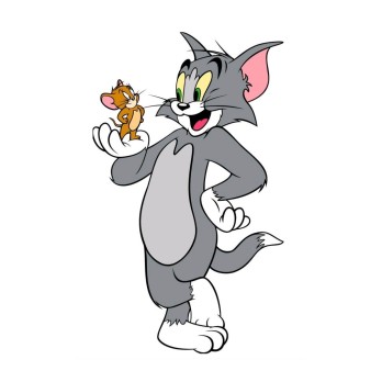 Sagoma Decorativa in Legno Tom & Jerry - 50 cm