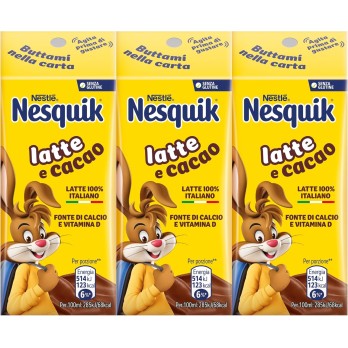 NESQUIK Pronto da Bere Latte e Cacao 24 Brick da 180ml (4,32L)