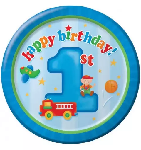 KIT N3 COORDINATO PRIMO COMPLEANNO FUN AT ONE BOY
