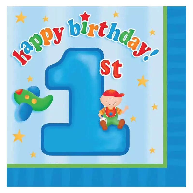 KIT N3 COORDINATO PRIMO COMPLEANNO FUN AT ONE BOY