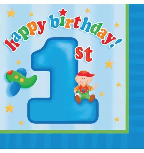 KIT N3 COORDINATO PRIMO COMPLEANNO FUN AT ONE BOY