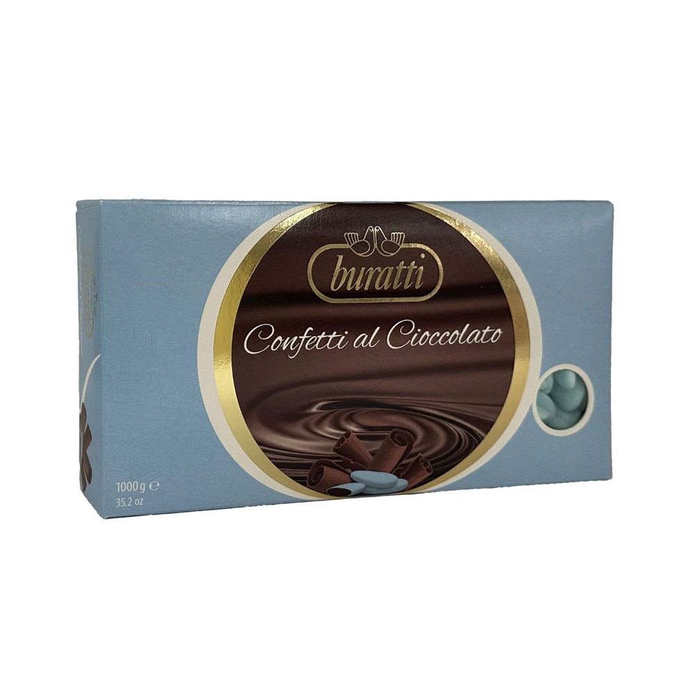 Confetti Buratti cioccolato Celeste CIAZ100 1 kg