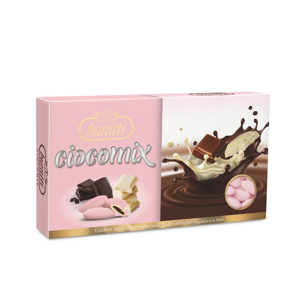 Confetti buratti ciocomix rosa 1 kg CXRO100