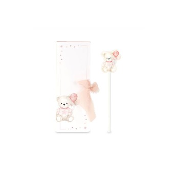 Matita orsetto rosa con busta 249156S 220 mm
