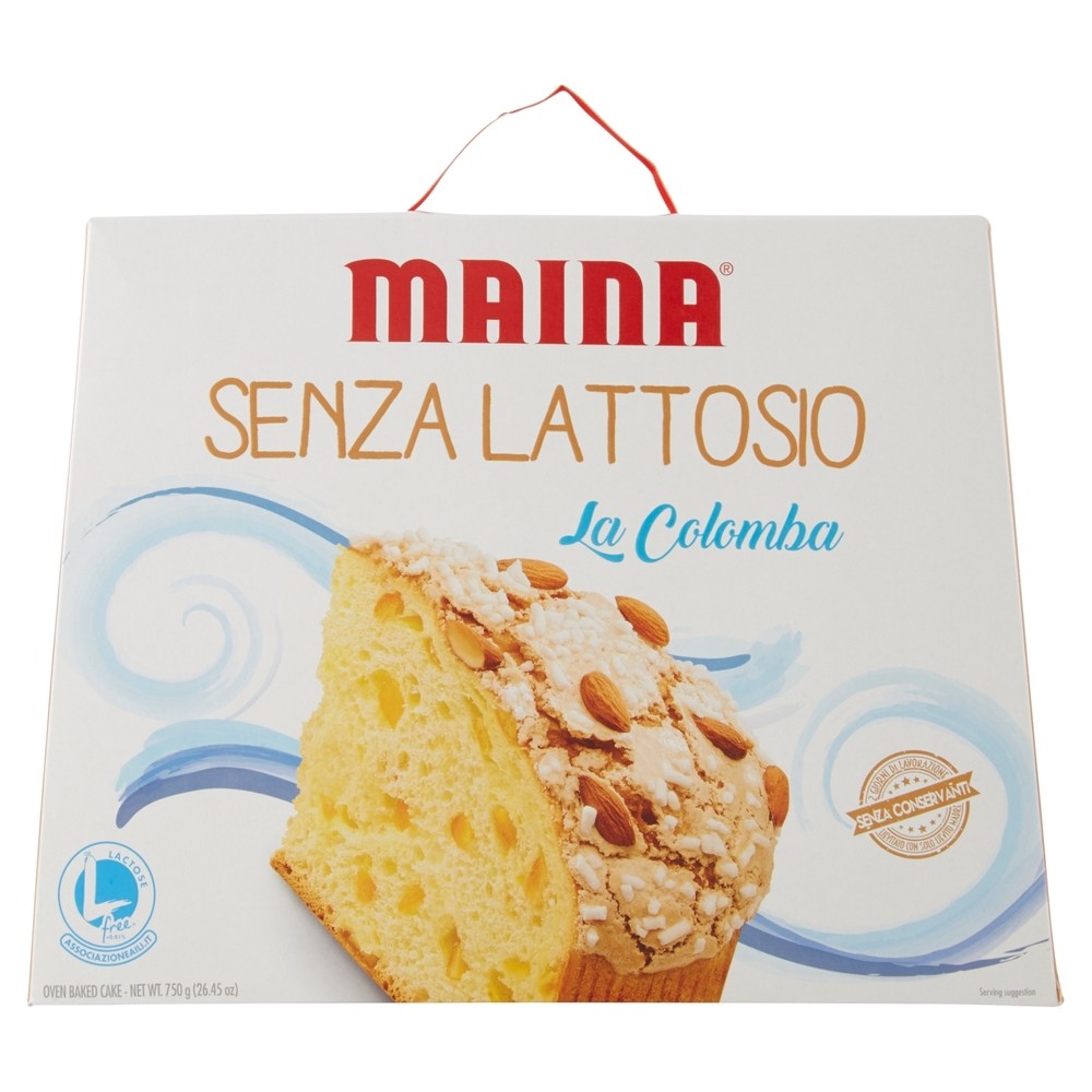 Colomba Maina Con Canditi Senza Lattosio 750 gr