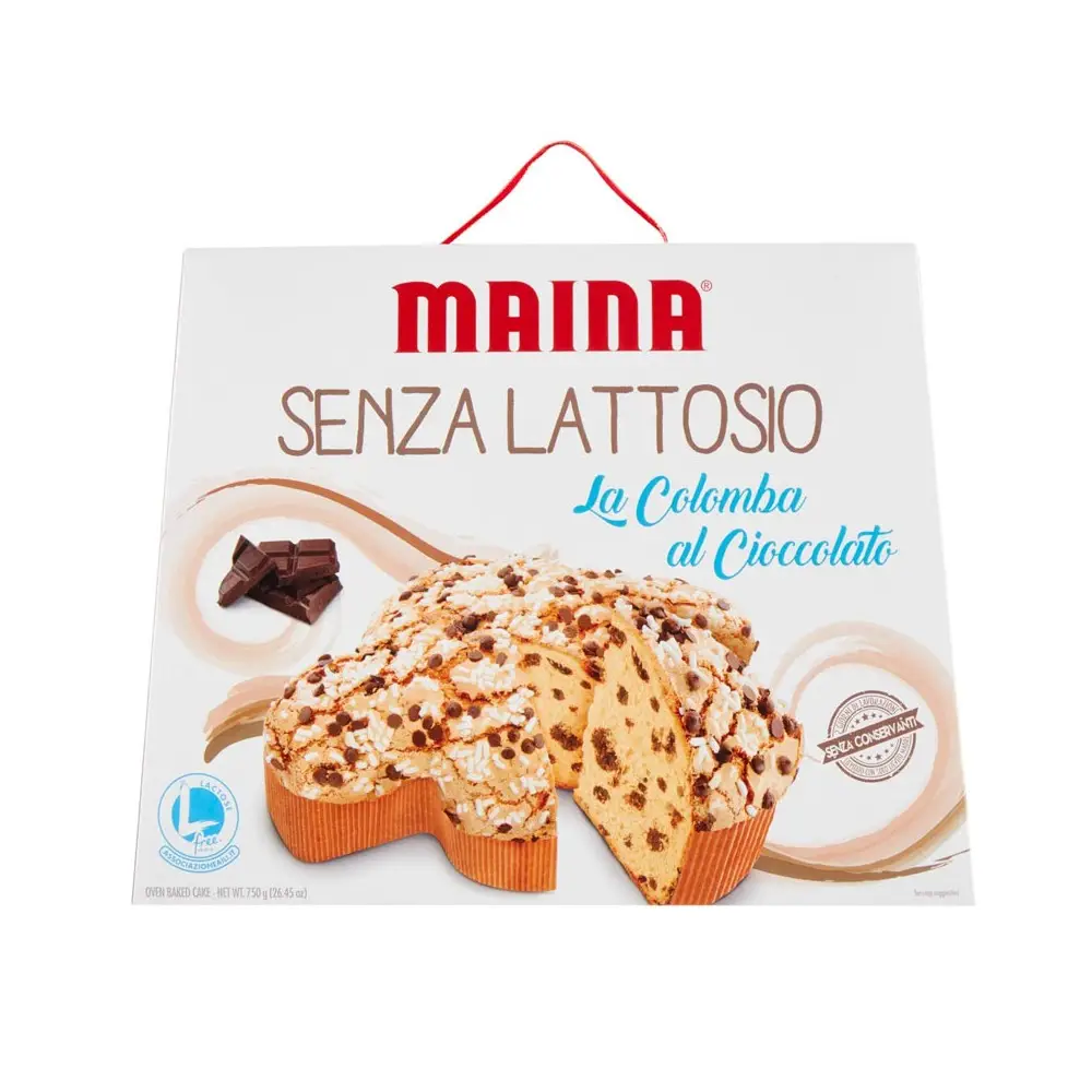 Colomba Maina Senza Lattosio 750 gr al cioccolato