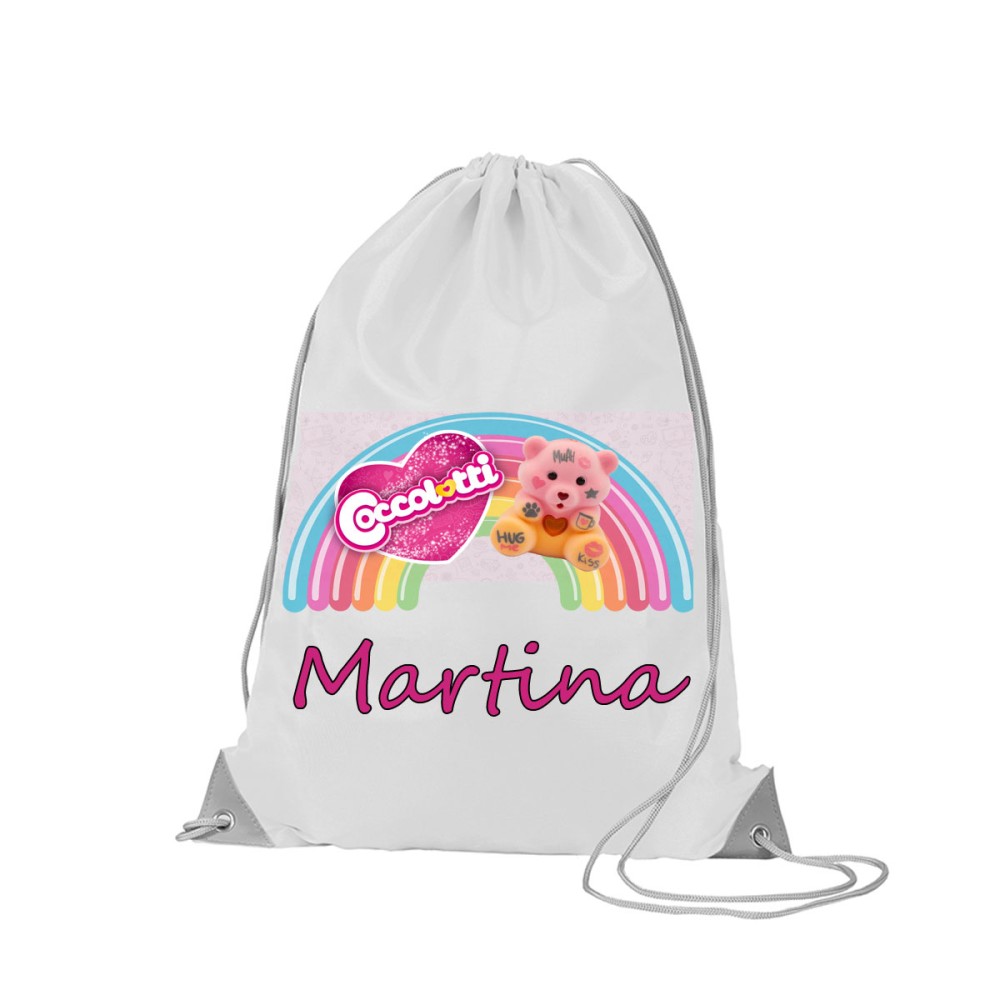 Uovo di Pasqua Coccolotti 240 gr + borraccia e sacca personalizzabile