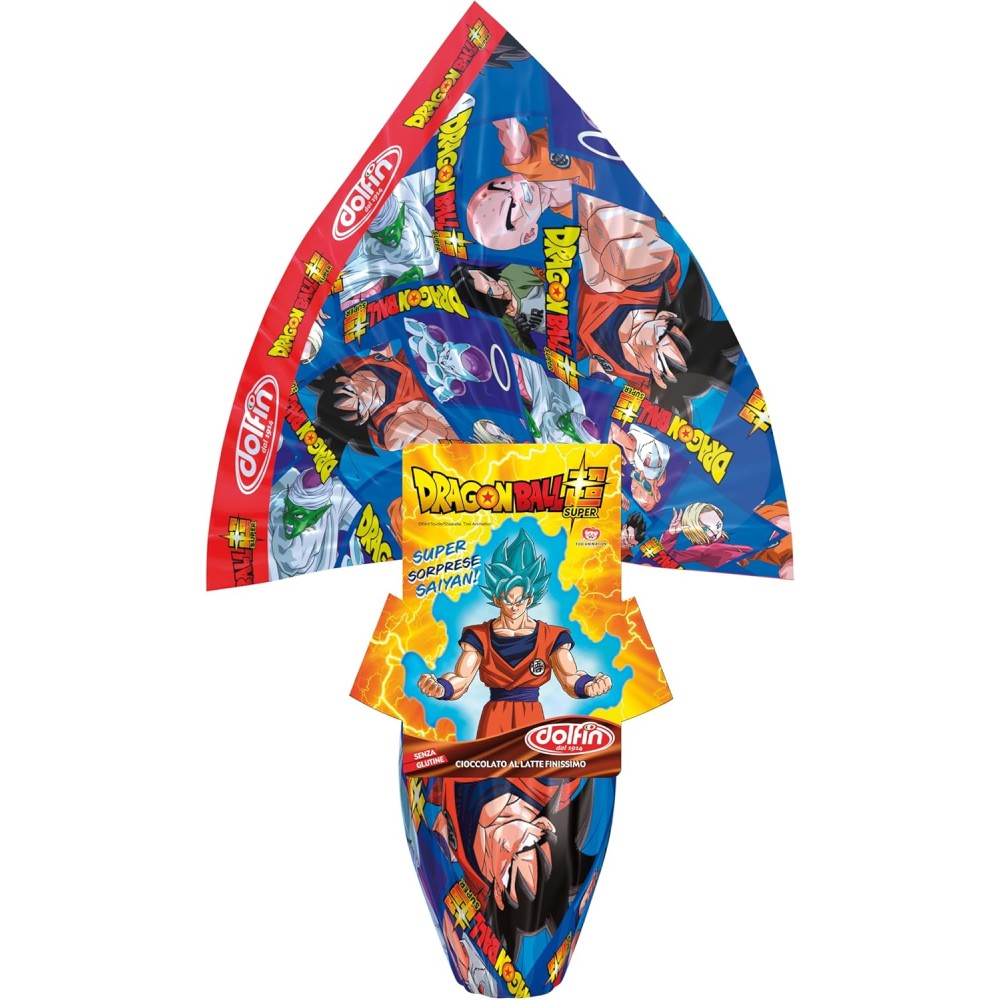Uovo di Pasqua Dragonball + borraccia e sacca personalizzabili