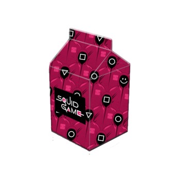 Scatolina Milk portaconfetti Squid Game personalizzabili - 50 pz