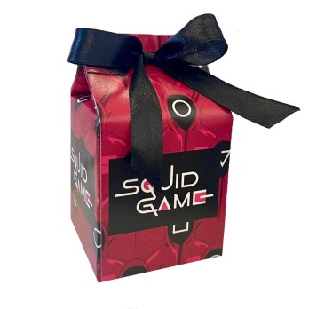 Scatolina Milk portaconfetti Squid Game personalizzabili - 50 pz