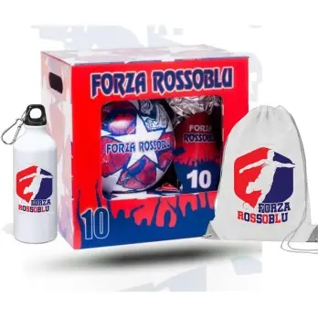 Uovo di Pasqua 150 g Forza Rossoblu Con Pallone n.5 + sacca e borraccia