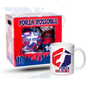 Uovo di Pasqua 150 g Rossoblu Bologna Con Pallone n.5 e tazza