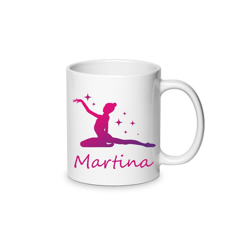 Uovo di Pasqua Ginnastica Artistica Con portachiavi e tazza personalizzabilepersonalizzabile