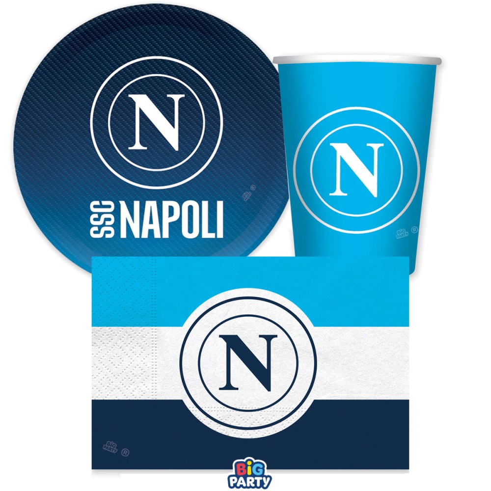 SET COMPLEANNO FESTE PRODOTTI UFFICIALI NAPOLI CALCIO