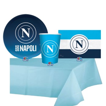 KIT N.3 NAPOLI - COORDINATO TAVOLA PER TIFOSI