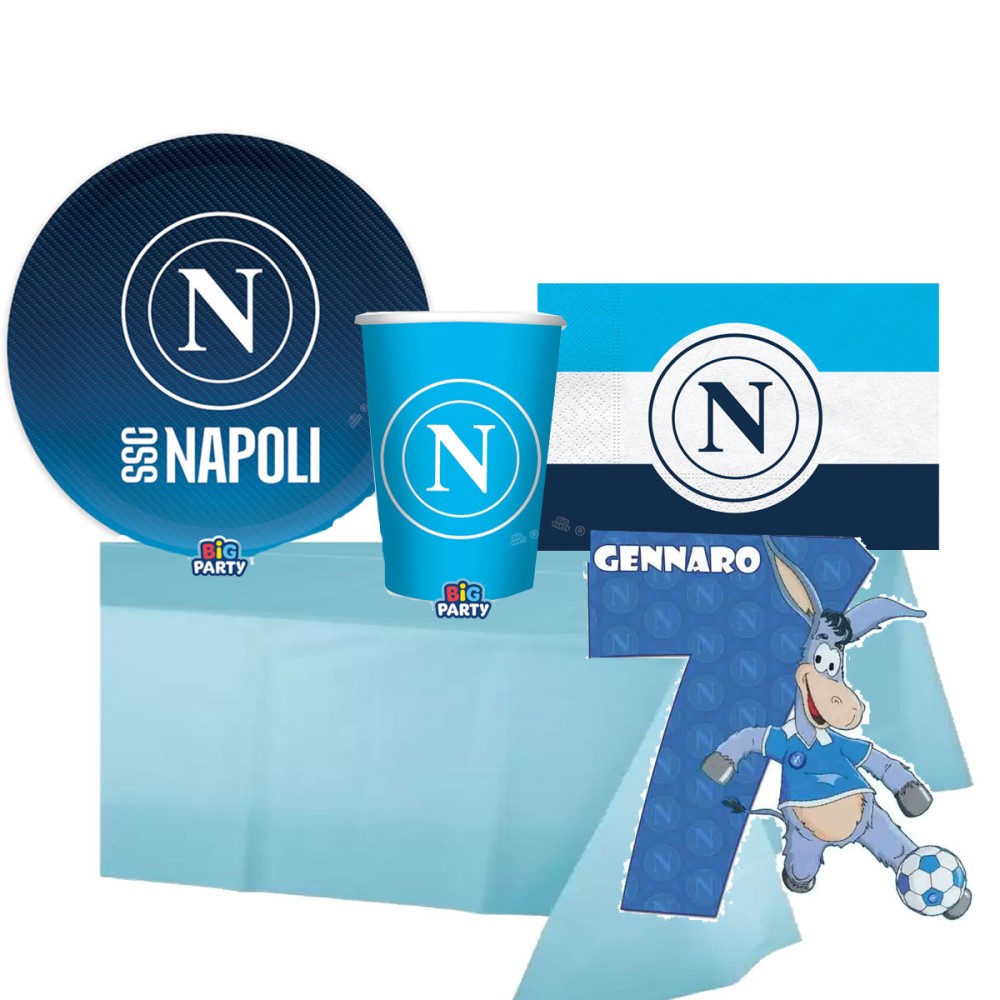 Kit per 8 persone Napoli con sagoma personalizzabile