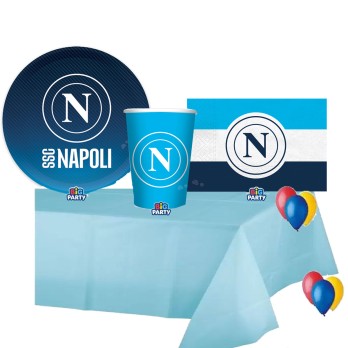 KIT N.4 NAPOLI - COORDINATO TAVOLA PER TIFOSI