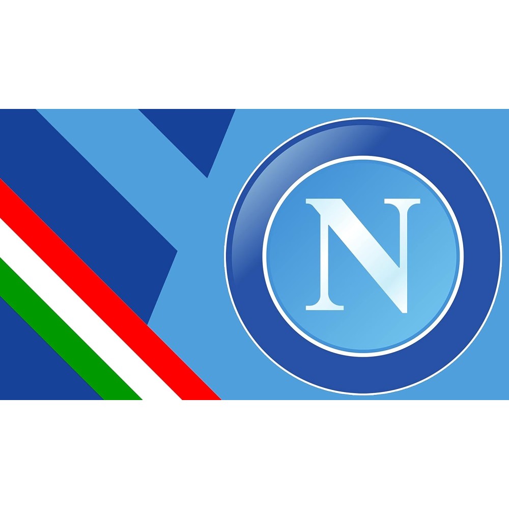 Cialda Napoli Bianco Azzurra rettangolare personalizzbile