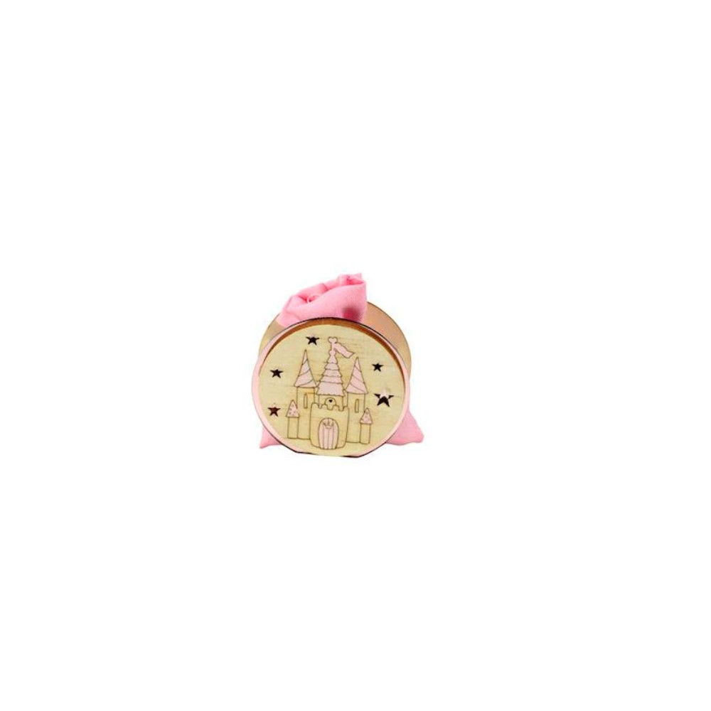 6 scatola legno castello con sacchetto 36-6 cm7 x 7h cm a2844 03