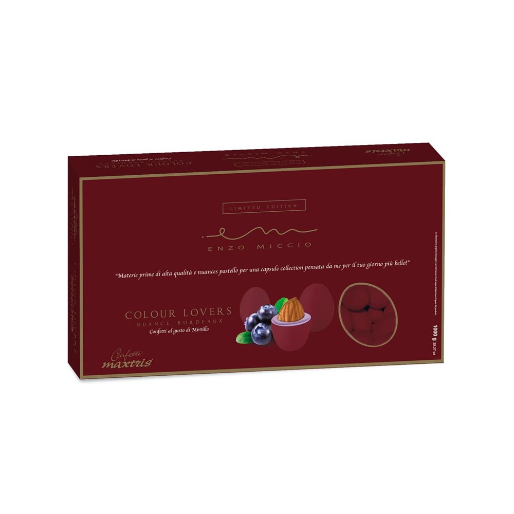 Confetti Maxtris  Enzo Miccio Nuance  Bordeaux al mirtillo  1kg - EMBOR