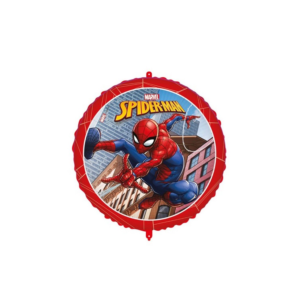 Palloncino foil Spiderman Pesetto Nastrino 18 45 cm 5PR93870