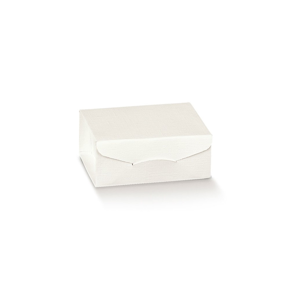 scatolina portaconfetti 70 x 70 x 30 mm 119450 fibra bianco