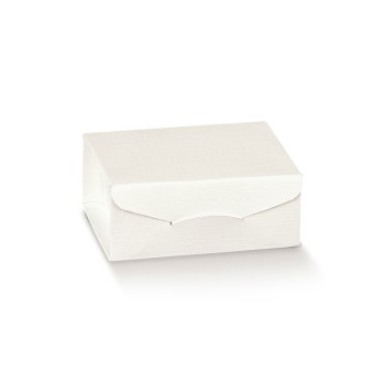 scatolina portaconfetti 70 x 70 x 30 mm 119450 fibra bianco