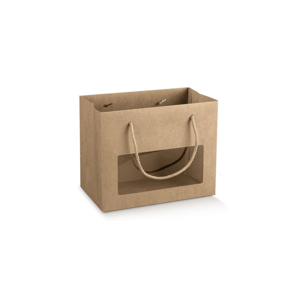 shopper avana con finestra e cordino 195 x 95 x 170 mm 139441