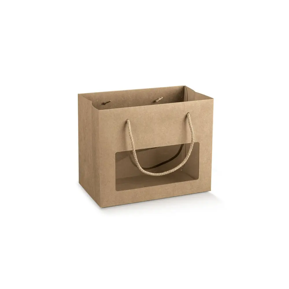 shopper avana con finestra e cordino 195 x 95 x 170 mm 139441