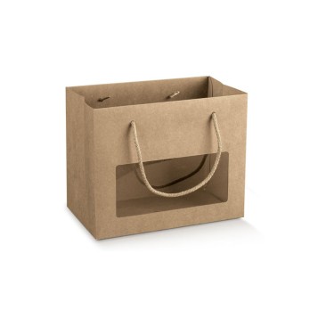 shopper avana con finestra e cordino 195 x 95 x 170 mm 139441