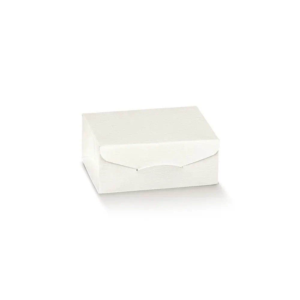 scatolina portaconfetti 70 x 70 x 30 mm 119450 fibra bianco