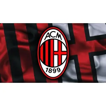 Cialda Milan calcio rettangolare per torte personalizabile