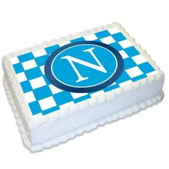Cialda Napoli scacchi rettangolare personalizzbile
