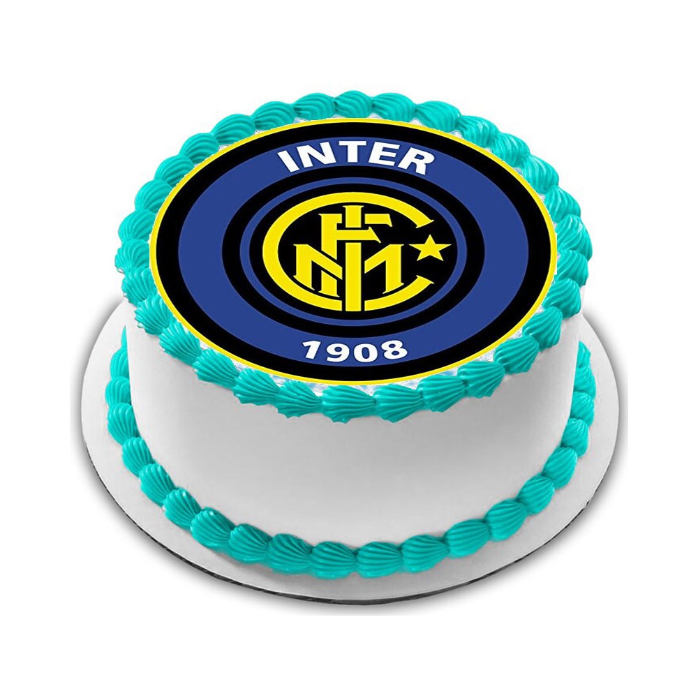 Cialda Inter calcio per torte personalizzabile