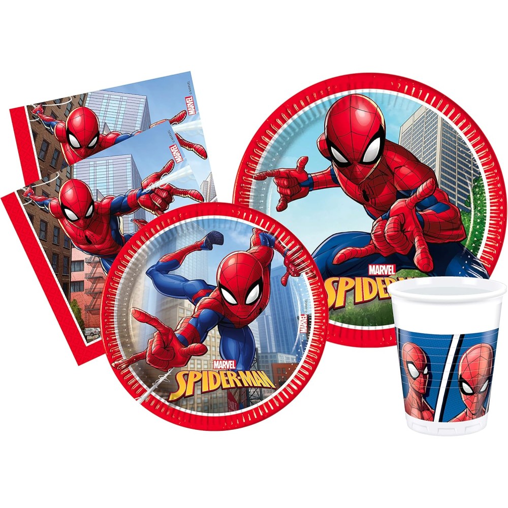 KIT SPIDERMAN 8 PERSONE