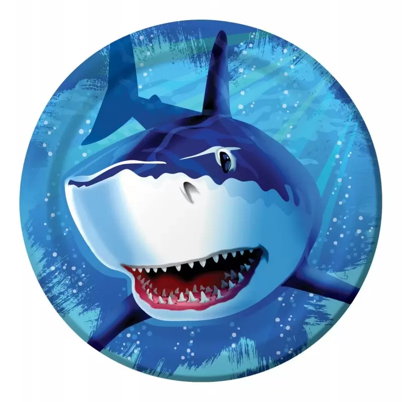  KIT N 13 COORDINATO COMPLEANNO SQUALI SHARK SPLASH SQUALO BAMBINI ADULTI