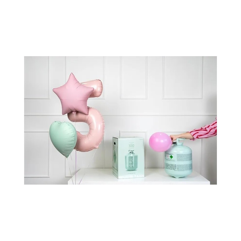 Bombola Elio Gonfiaggio Palloncini 0,59 mc + 100 palloncini 23 cm multicolor