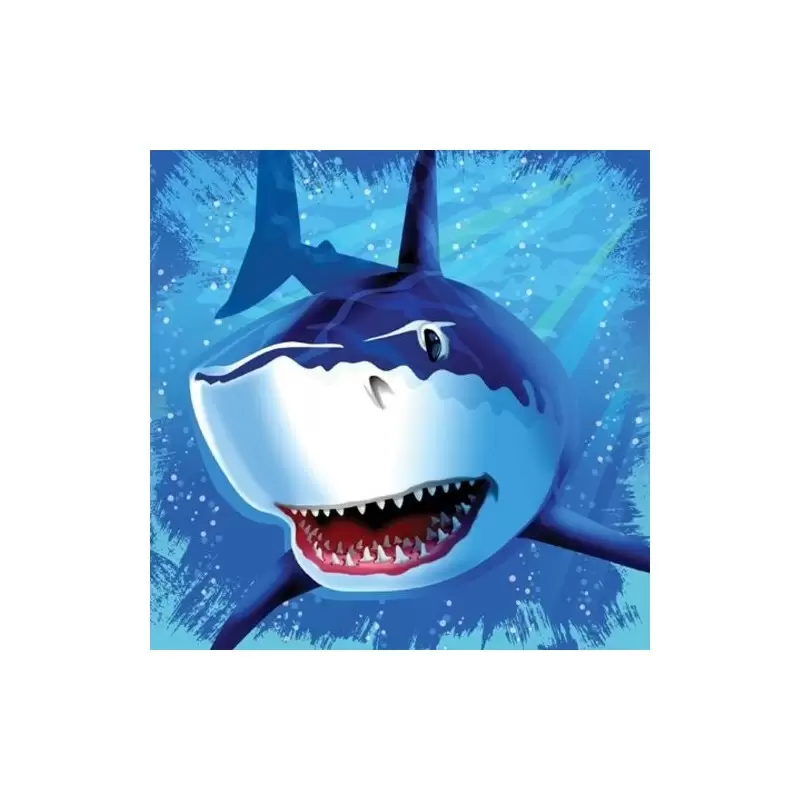  KIT N 13 COORDINATO COMPLEANNO SQUALI SHARK SPLASH SQUALO BAMBINI ADULTI