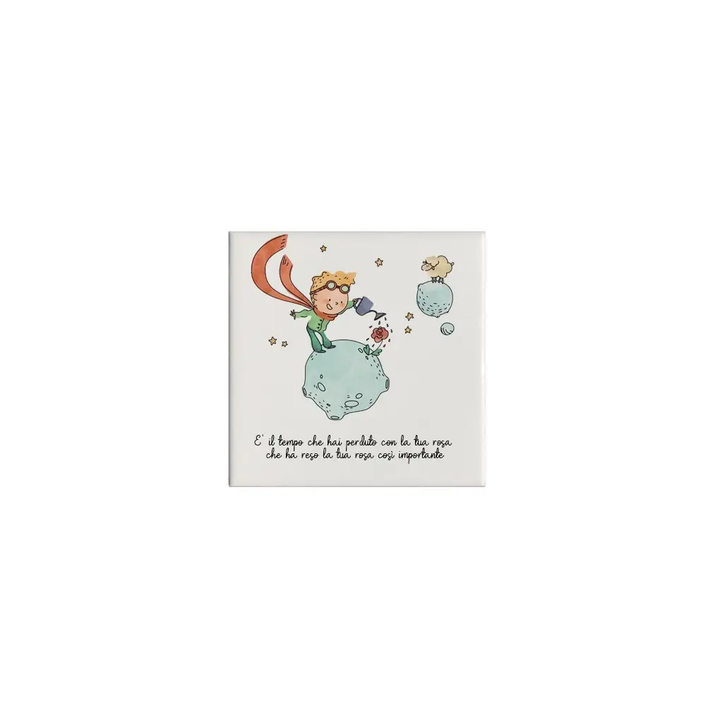 Mattonella magnete Piccolo Principe New Personalizzabile 10 pz