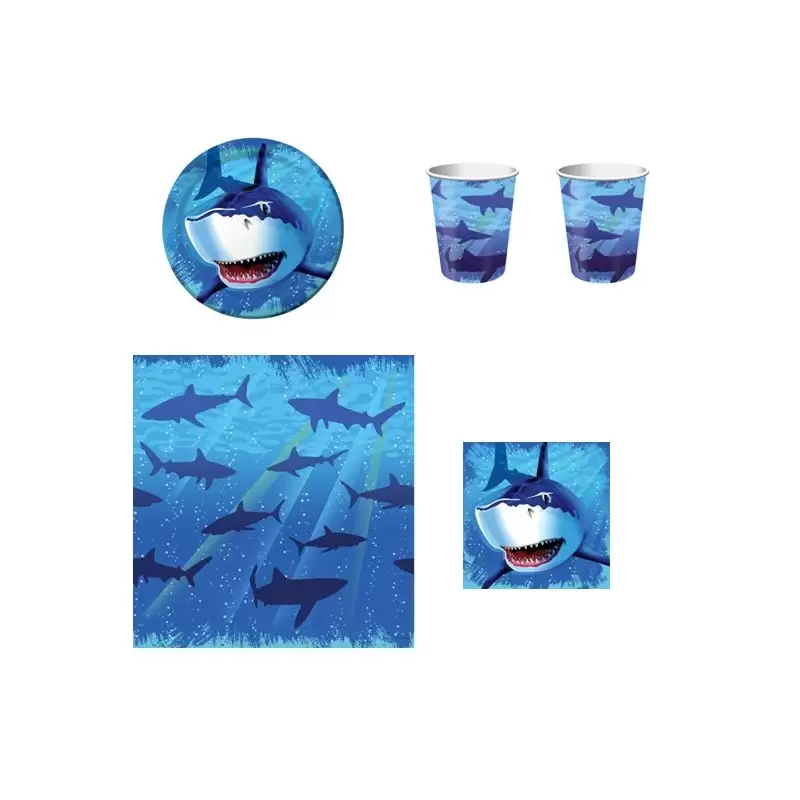 KIT 16 - COORDINATO TAVOLA COMPLEANNO OCEAN PREPPY BOY