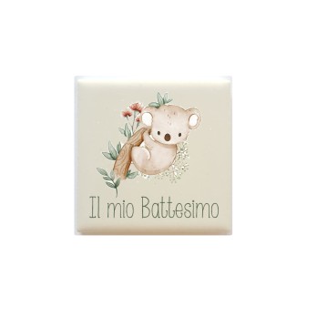 10 Mattonelle magneti Battesimo Personalizzabili Koala new