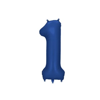 Palloncino foil satinato 1 blu navy 86 cm 34\'\' FB1S-1-074