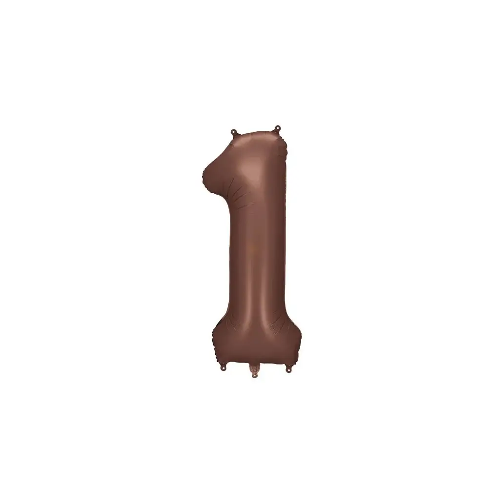 Palloncino foil satinato 1 moka 86 cm 34\'\'  FB1S-1-494