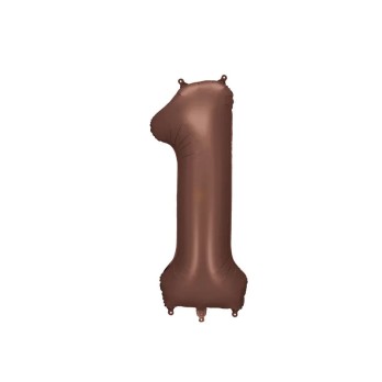 Palloncino foil satinato 1 moka 86 cm 34\'\'  FB1S-1-494
