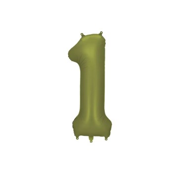 Palloncino foil satinato 1 verde oliva 86 cm 34\'\' FB1S-1-097