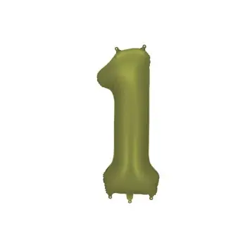 Palloncino foil satinato 1 verde oliva 86 cm 34\'\' FB1S-1-097