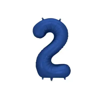 Palloncino foil satinato 2 blu navy 86 cm 34\'\' FB1S-2-074